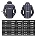 CAMEL CROWN Men's Mountain Snow Waterproof Ski Jacket Detachable Hood Windproof Fleece Parka Rain Jacket Winter Coat