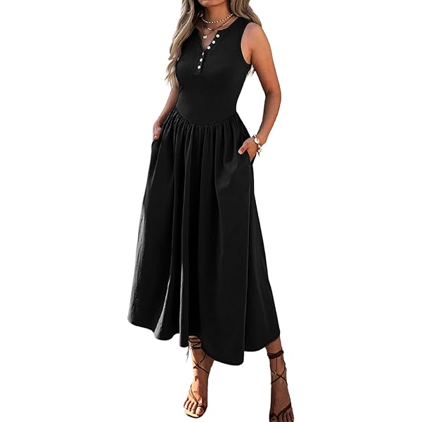 fitted lace wedding dress Womens Cotton Linen Maxi Shirt Dress Long Sleeve Loose Fit Swing Hem  Pleated Tunic Dress Deep V Neck Solid Color Baggy Flowy Shift Dress Summer  Casual Black Plus Size Long Dresses S