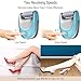SUPRENT Trilogy Foot File for Dry Scaly Feet, Best Pedicure Tools for Removing Hard, Cracked, Dead Skin Cells, Professional Callus Remover for Both Professional and Home Use … (Blue)