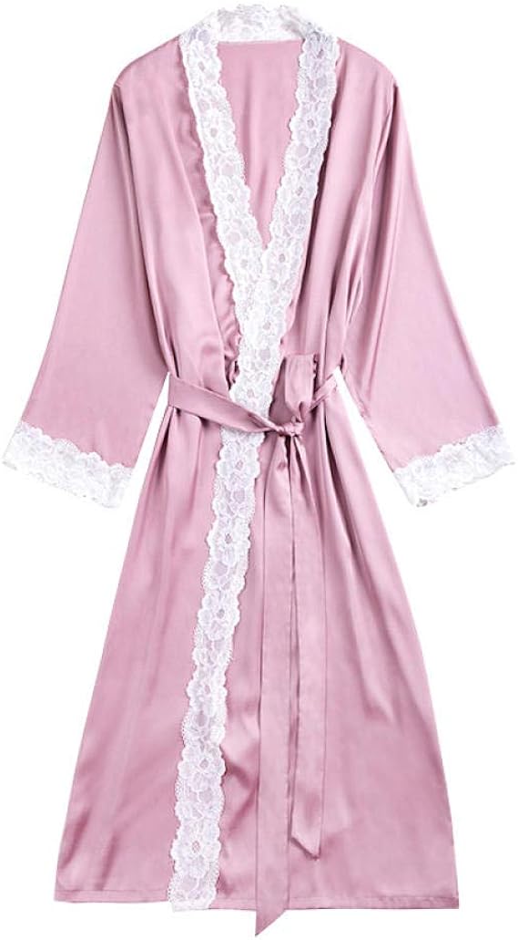 Bata Mujer Bata De Novia De Satén Elegante Y Personalizable Para