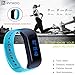 InnKoo Waterproof Fitness Tracker Watch, U1 Activity Tracker Pedometer Watch Steps Calories Counter Smart Bracelet Wristband Sports Band Sleep Tracker, for Women Men Kids Seniors (Blue)