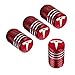 Qingtech Aluminium Tyre Valve Caps for Tesla Car Modification 4pcs/Set