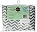 American Baby Company Heavenly Soft Chenille Contoured Changing Table Cover- Gray Zigzag