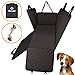 Knodel Dog Seat Cover, 100% Waterproof Car Seat Cover for Pets, Pet Seat Cover Dog Hammock, 600D Heavy Duty Scratch Proof Pet Back Seat Covers, Zippered Side Flaps for Cars, Trucks and SUVs (Black)