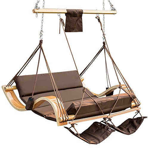 Lazy Daze Hammocks Deluxe Oversized Double Hanging Rope Chair