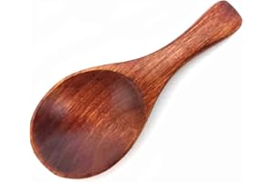 JapanBargain 1906, Wooden Matcha Scoop 4 Inch Cherry Wood Spoon for Green Tea Salt Sugar Spice Japan Style Single Piece