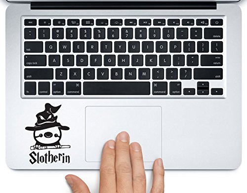 Slotherin Sloth Slytherin Harry Potter Printed Trackpad Clear Vinyl Decal Sticker Compatible with Apple MacBook Pro Air 11" 12" 13" 15" All Years Laptop Trackpad Keyboard (15” Macbook Pro Retina)