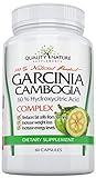 Quality Nature Garcinia Cambogia Extract Dietary Supplement with 60% HCA, 60 Capsules