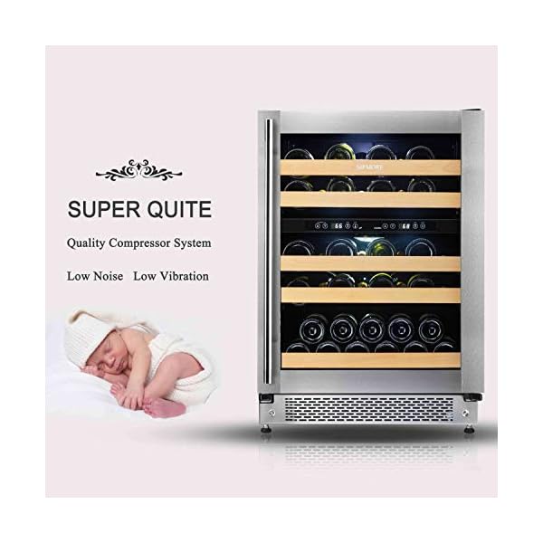 Wine-Cooler-Built-in-Multi-Size-Bottle-Dual-Zone-Wine-refrigerator-Double-Layer-Tempered-Glass-Door-Stainless-Steel-Front-Ventilation-24-Inch-43-Bottles