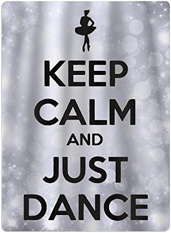 Funny Quote Keep Calm And Just Dance 100% Polyester Teenagers Beach Towels Unisex Bath Towel