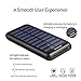 Solar Charger AKEEPOW Power Bank 22000mAh Portable Solar Battery Pack with Dual Ports Input and 3 USB Output External Portable Charger for Cell Phone, iPhone, iPad, Samsung and other Smart Devices