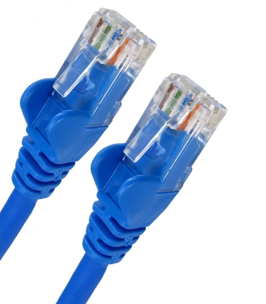 World of Data 3m BLUE CAT6 Network Cable (100% Copper Wire) - RJ45 - Ethernet - Patch - LAN - 10/100/1000 - Gigabit