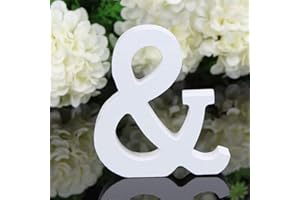 White Wood Letter for Craft DIY Alphabet Hanging Wall Letters Wedding, Birthday, Party, Home