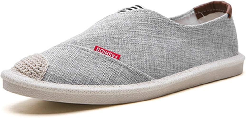 Amazon リンゼ 春夏 キャンバスシューズ 消臭 メンズシューズ 通気性 メンズ スリッポン ローファー おしゃれ 男性 作業靴 スニーカー トレンド カジュアルシューズ ファッション フラットシューズ 紳士靴 コンフォート スニーカー