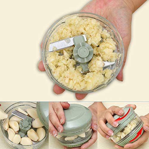 Manual Garlic Chopper MHXKJ Hand Held Mini Vegetable Grinder Fits For