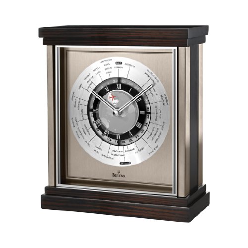 Bulova B2258 Wyndmere Clock, Spun and Brushed Finish
