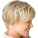 Clearance Short Straight Wig, Inkach Womens Blonde Synthetic Bob Wig as Natural Looking Heat Resistant Full Hair Party Wig (Gold)