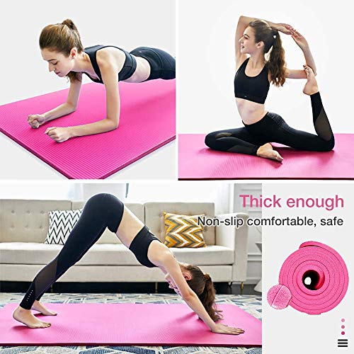 TENBOOM-Yoga-MatExercise-Mat-Thick-For-Home-Gym-Mat-for-Man-or-WomanEco-FriendlyNon-Slip-Thick-Yoga-Mat-with-Carry-Strap-for-Yoga-Pilates-and-Gymnastics