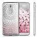 kwmobile TPU Silicone Case for ZTE Axon 7 Mini - Crystal Clear Smartphone Back Case Protective Cover - Indian Sun Light Pink/White/Transparent