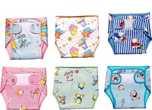 Chinmay KidsKid's 100% Double Cotton Cloth Just Born Nadi Washable Reusable Cotton Diaper/Langot Mini,(0-3Months) (Multicolour) (Colour May Vary/Assorted Colours)