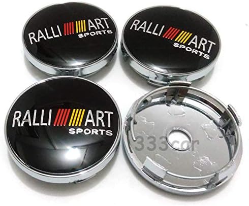 okokk90909o NEW 60mm RALLIART Sports Wheel Center Cap Badge Hub Cover For Lancer Outlander