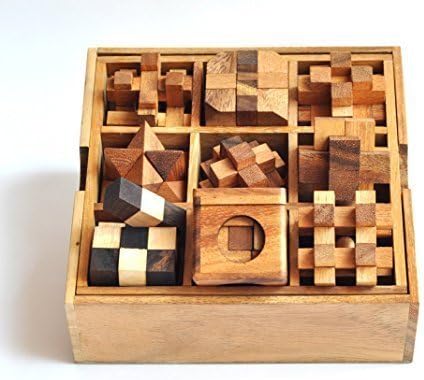 wooden puzzle holder