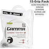 Gamma Supreme Overgrip Tour Pack/15 Grips, White