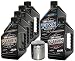 MaximaHiflofiltro VTTOCK22 Complete Engine Oil Change Kit for V-Twin Synthetic Blend Harley Davidson Twin Cam, 6 Quart primary