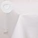Deconovo White Tablecloths Solid Water Resistant Table Cloth Faux Linen Tablecloth Rectangle Tablecloth for Dining Room Table 54W x 72L Inch White