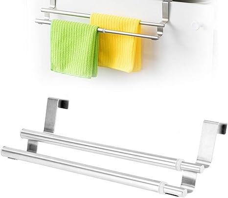 Smandy por Encima de la Puerta Doble Capa Toallero Acero Inoxidable