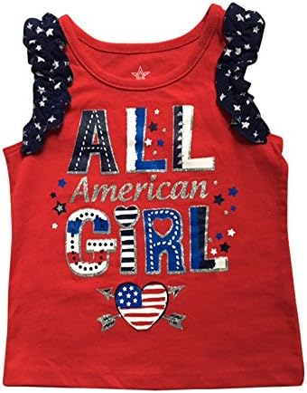 Patriotic Tanks Toddler Girls Tank Tops All American Girl 4T Multicoloured