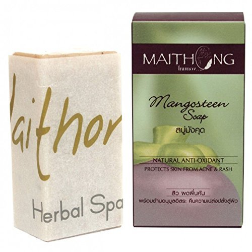 Mangosteen Herbal Soap with Natural Anti-Oxidant, Protects Skin from Acne & Rash, 100g