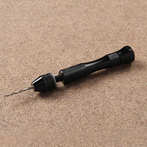 Botrong Precision Pin Vise Model Hand Drill Set with Twist Drill Bits Set of 11