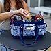 Everything Mary Blue Deluxe Store and Tote - Storage Craft Bag Organizer for Crafts, Sewing, Paper, Art, Desk, Canvas, Supplies Storage Organization with Handles for Travel