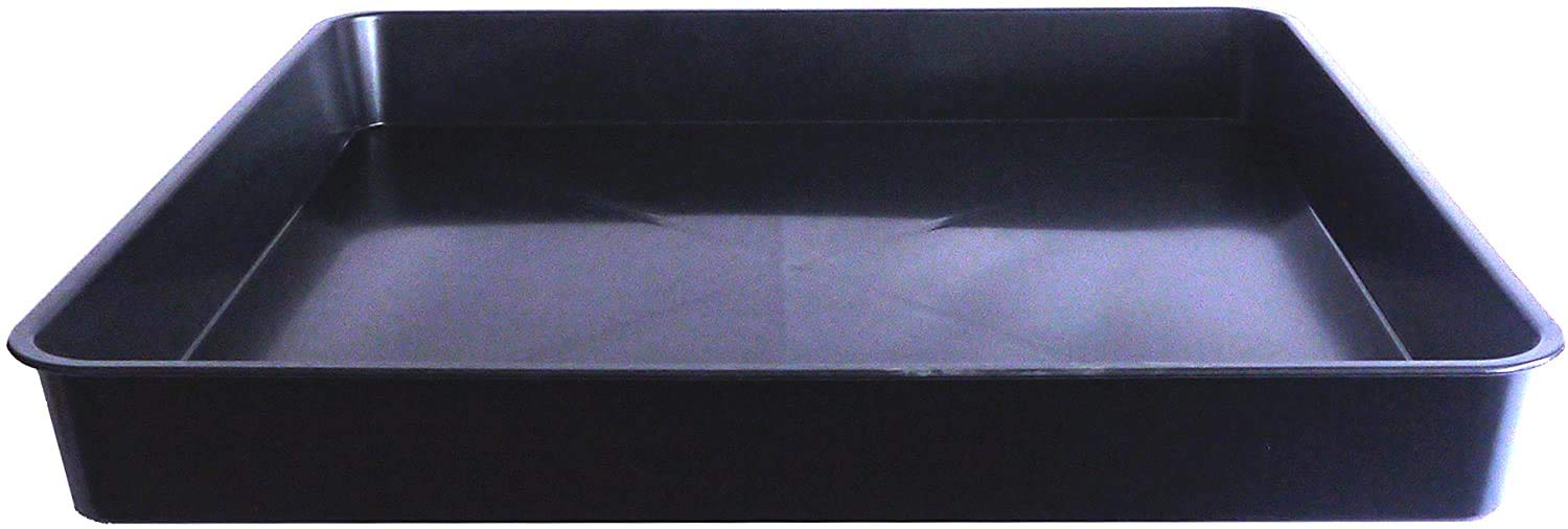 Britten & James 100 x 100cm Large Square Tray Black. Use in the garden, greenhouse, for hydroponics, oil drain tray, for muddy boots, litter tray etc.