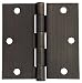 Design House 202523 6-Hole Square Door Hinge 3", Oil Rubbed Bronze, 3.5" X 3.5"