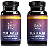 Primal Harvest Brain Supplement, Primal Mind Fuel Brain Booster for Focus, Energy, Clarity, Memory Brain Health 30 Capsules Nootropics Brain Support Supplement for Men and Women (2 Pack (30 Count))