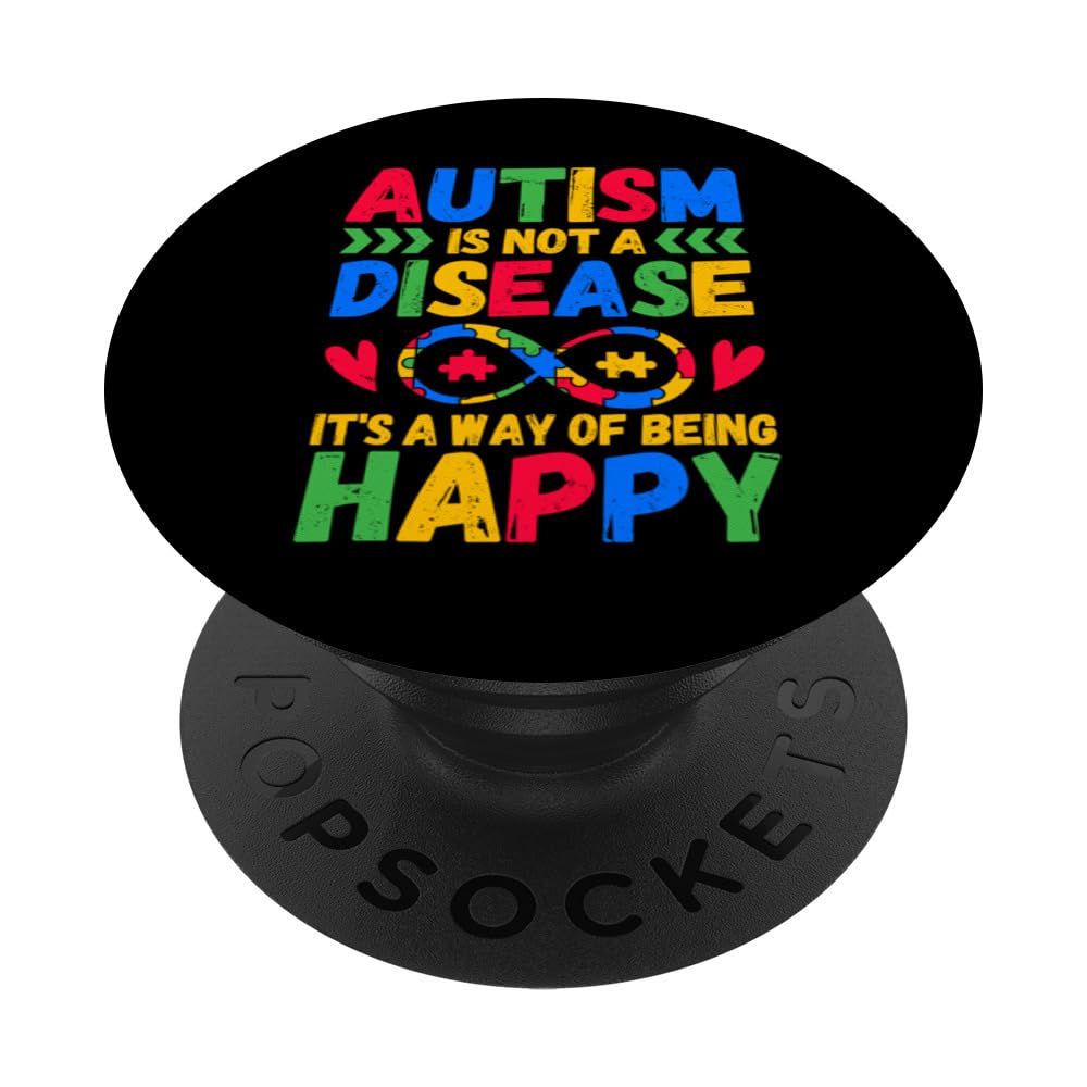 Autism is Not A Disease - Autism Awareness Month 2024 PopSockets Swappable PopGrip