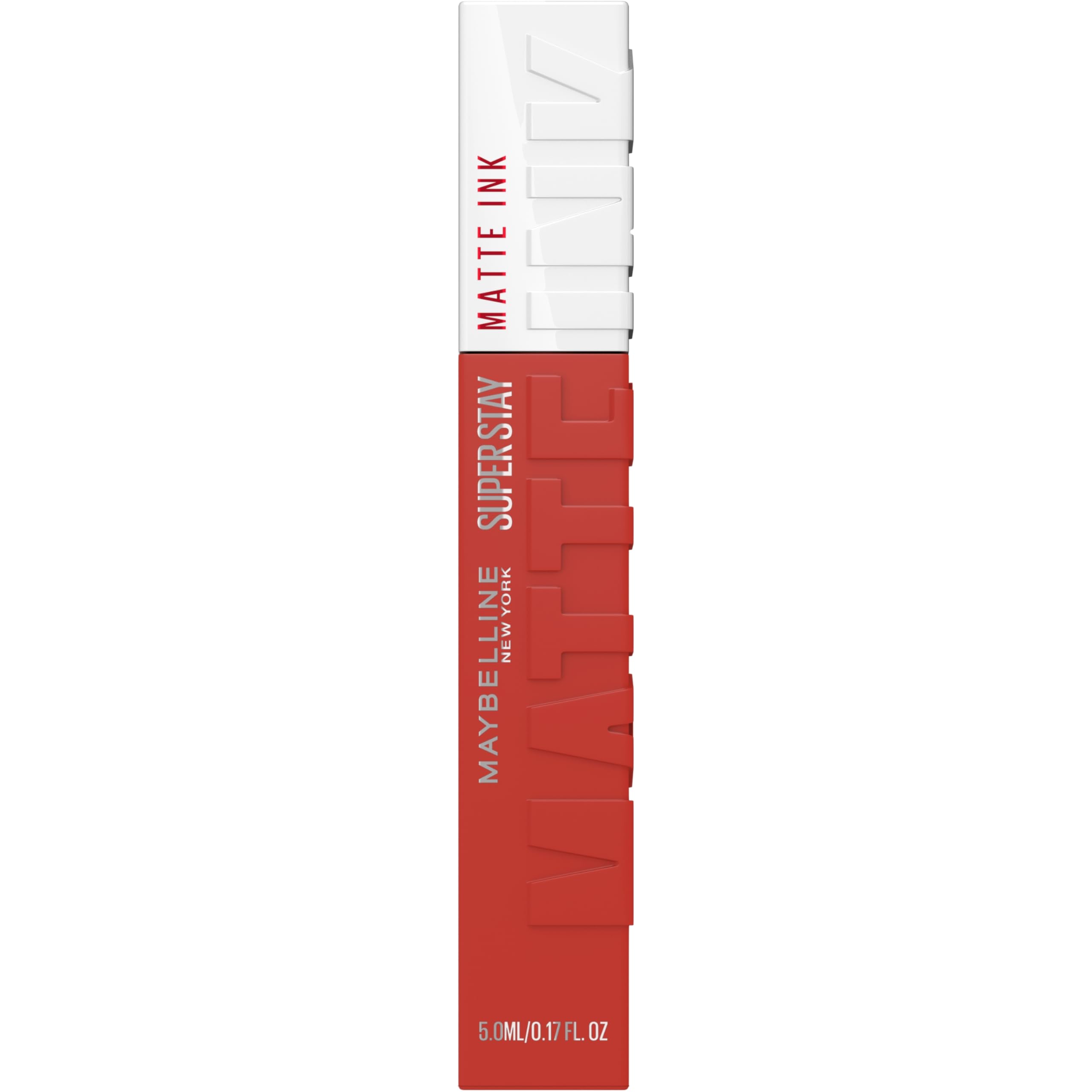 Maybelline Lipstick, Superstay Velvety Matte Ink Liquid Lipstick, Up to 16H Non Transferable, Vibrant Longlasting Finish, Non Drying, Shade: 130 Self Starter, 5ml