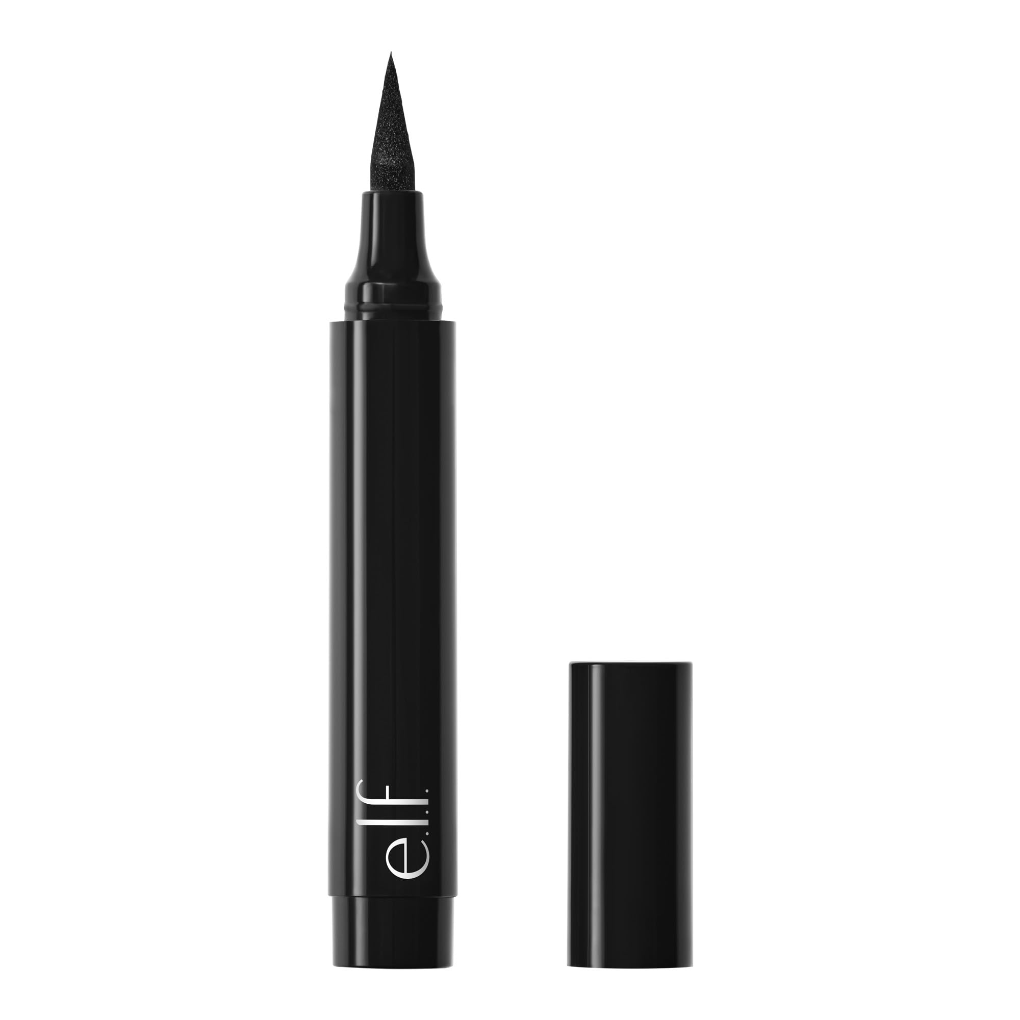 e.l.f. Intense Ink Eyeliner, Enhances The Lash Line With Rich & Long-Lasting Color, Tip For Precise Application, Vegan & Cruelty-Free, Blackest Black
