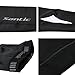 Santic Cycling Leg Warmers Thermal Fleeced Wind Proof Soft Shell Knee Warmer