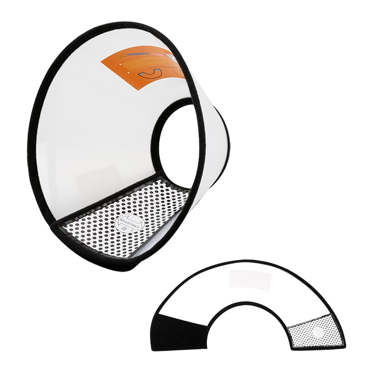 Luckious Brand Adjustable Dog Cone Collar - Protective and Comfortable Elizabethan Neck Collar for Dogs and Cats