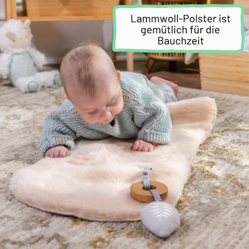 Every Season Babywippe & Babyschaukel, Musik, Vibration, Holz-Spielbogen, 2 Spielzeuge, kühle/wärmende Stoffe, 0–30 Monate – Wesley