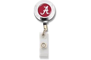 FTH Badge Reel with Alligator Clip (Alabama Crimson Tide)