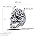 EVBEA The Ring Mask Japanese Cool Hannya Devil Statement Rings for Men(10)