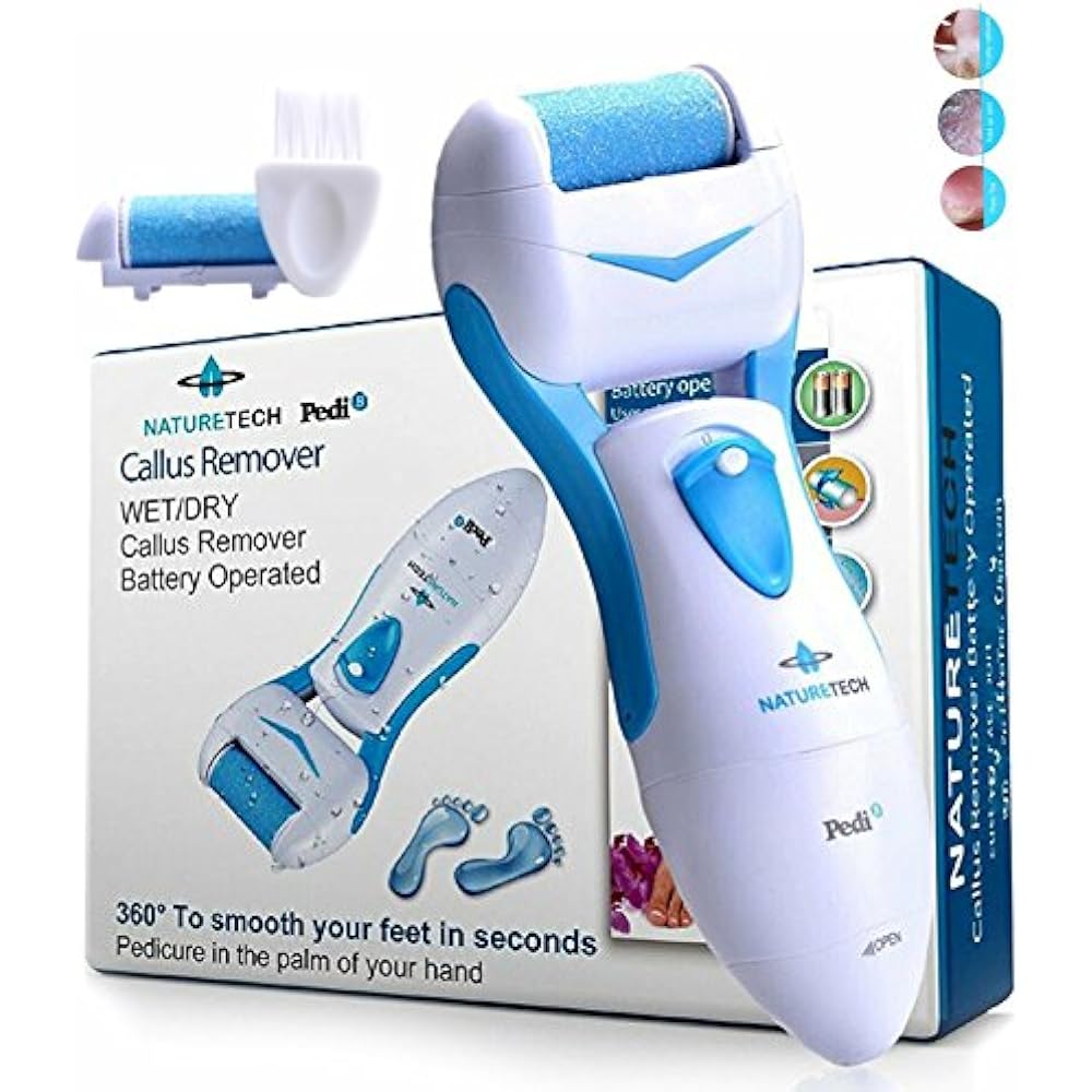 Nature Callus Shavers Tech Pedi Electronic Pedicure Foot File Remover
