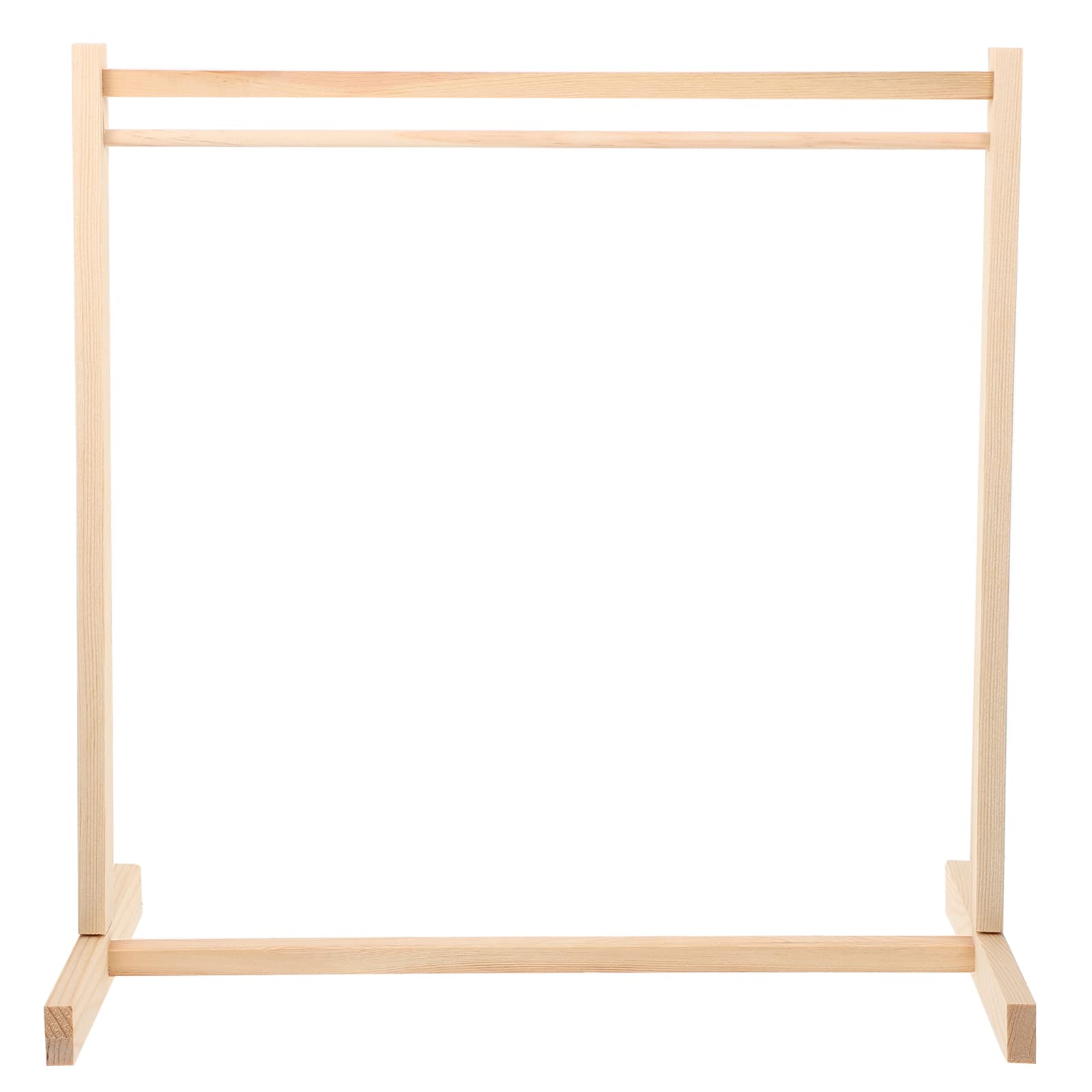 Photo 1 of Kisangel Wooden Clothing Rack 1pc Doll Clothes Rack Miniature Garment Rack Doll Clothes Accessories for Dollhouse Supplies (40CM) Doll Hangers