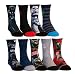 Kids Characters Socks, Disney Princess, Frozen , Star Wars, Avengers 9- Pairs (Large, Star Wars)