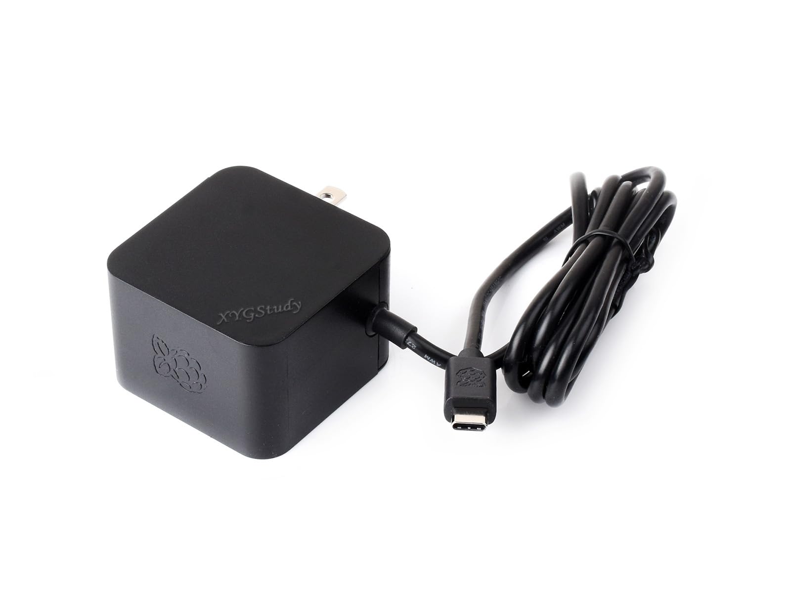 Official 27W USB-C Power Supply for Raspberry Pi 5, 5.1V/5A, 9V/3A, 12V/2.25A, 15V/1.8A, Black US