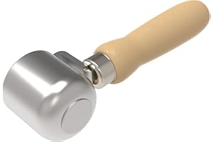 Steel Seam Roller 2"x2" Vinyl Seam Roller for PVC TPO EPDM Roofing Vinyl Decking Membrane and Tarpaulin Banner Welding (Steel